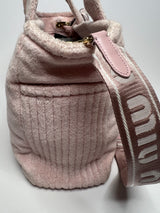 Miu Miu Pink Terry Cloth Tote Bag