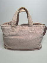 Miu Miu Pink Terry Cloth Tote Bag