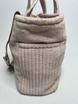Miu Miu Pink Terry Cloth Tote Bag