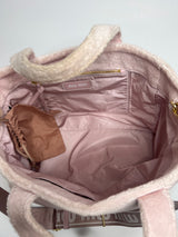 Miu Miu Pink Terry Cloth Tote Bag