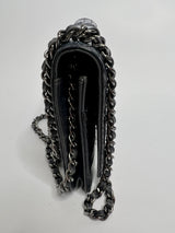 Chanel  Metallic Python Wallet On Chain
