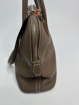 Hermès Bolide 32 In Etoupe Clemence Leather