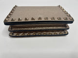 Valentino Rockstud Cross Body Bag in Gold Grained Leather