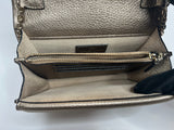 Valentino Rockstud Cross Body Bag in Gold Grained Leather