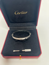Cartier Love Bracelet in 18K White Gold and 4 Diamonds