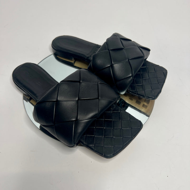 Bottega Veneta Black Lido Intrecciato Sandals (Size 39/ UK 6)