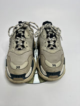 Balenciaga Triple S Beige / Black Trainers (Size 38 /UK 5)