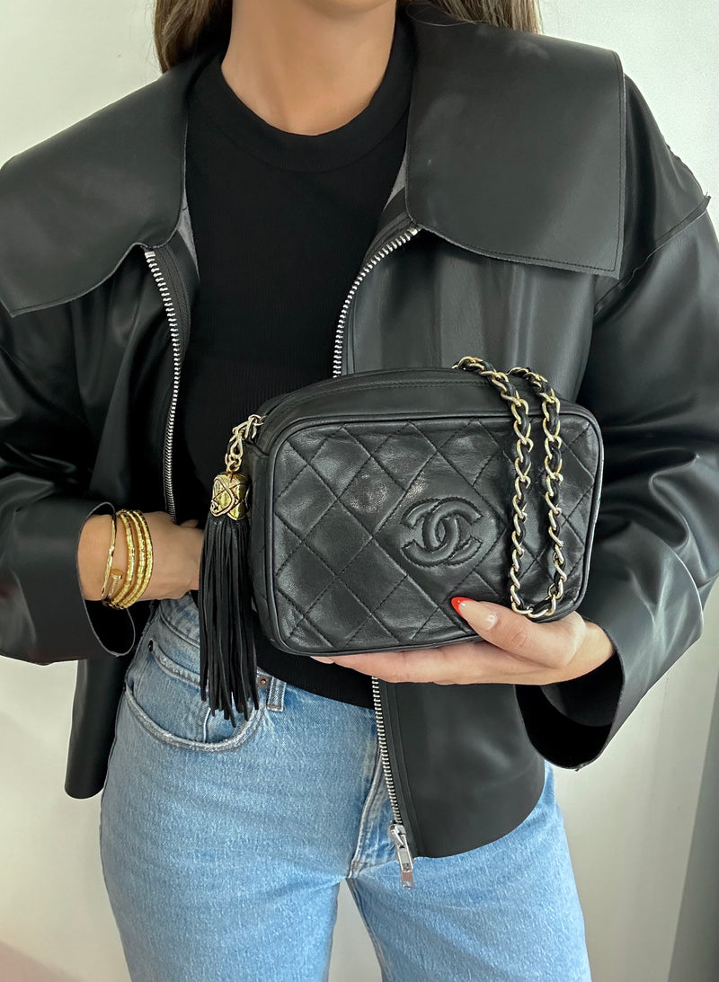 Chanel Diamond Quilted Camera Bag