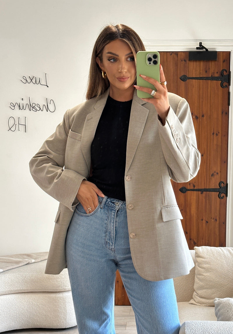 The Frankie Shop Gelsco Beige Blazer (Size xs/s / UK 8)