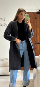 Givenchy Grey Wool Coat (Size 44/UK 16)