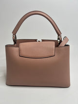 Louis Vuitton Capucines MM Bag In Magnolia Taurillion Leather
