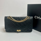 Chanel Large Black Quilted Reissue 2.55
