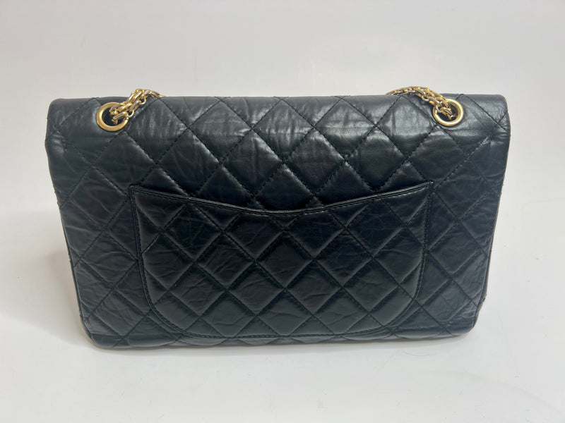 Chanel Large Black Quilted Reissue 2.55