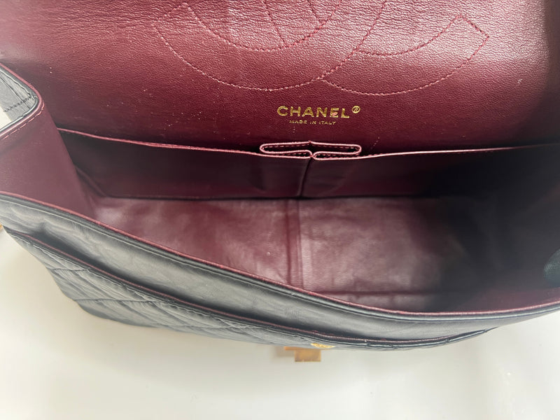 Chanel Large Black Quilted Reissue 2.55