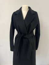 Max Mara Black Rispoli Cammello Coat (Size 12)