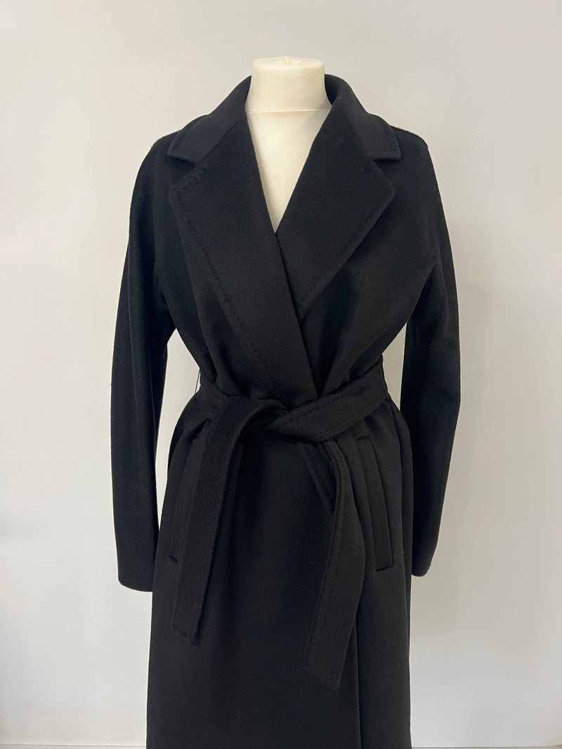 Max Mara Black Rispoli Cammello Coat (Size 12)