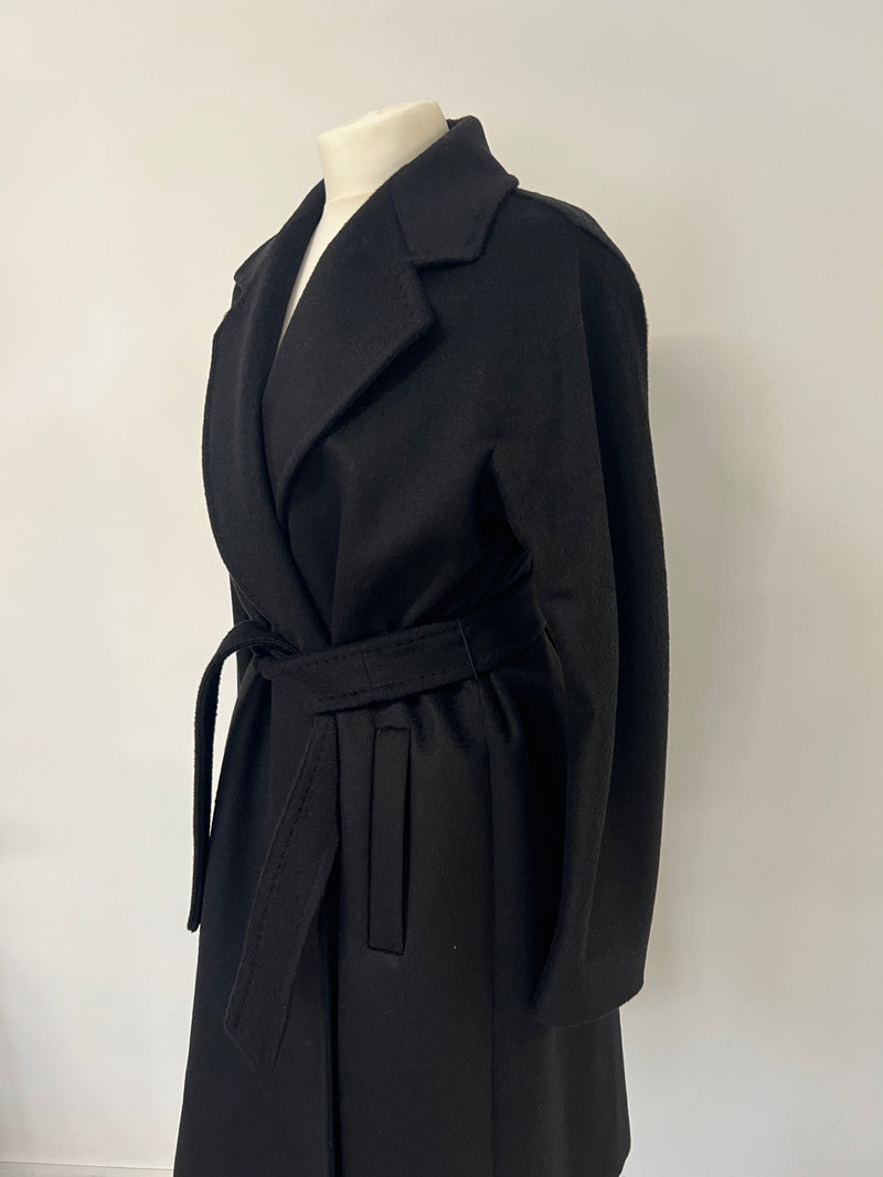 Max Mara Black Rispoli Cammello Coat (Size 12)