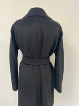 Max Mara Black Rispoli Cammello Coat (Size 12)