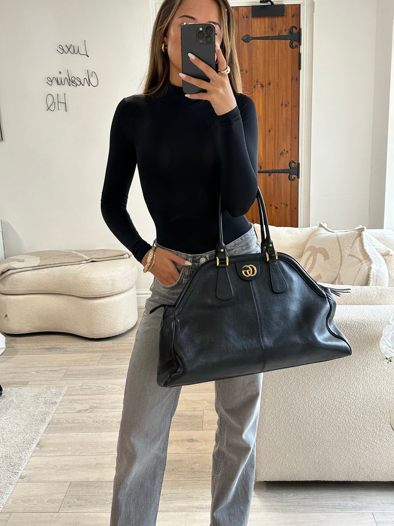 Gucci Marmont Upperr Cat Head Liner Large Shoulder Bag