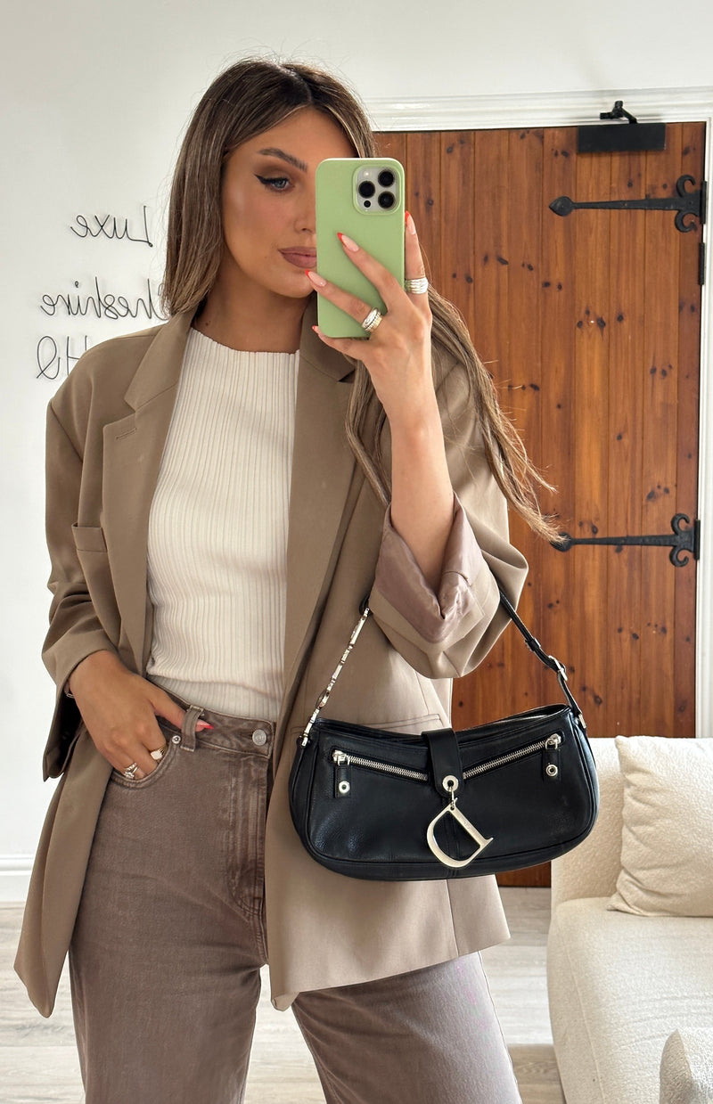 Christian Dior Vintage Pochette Saddle Bag