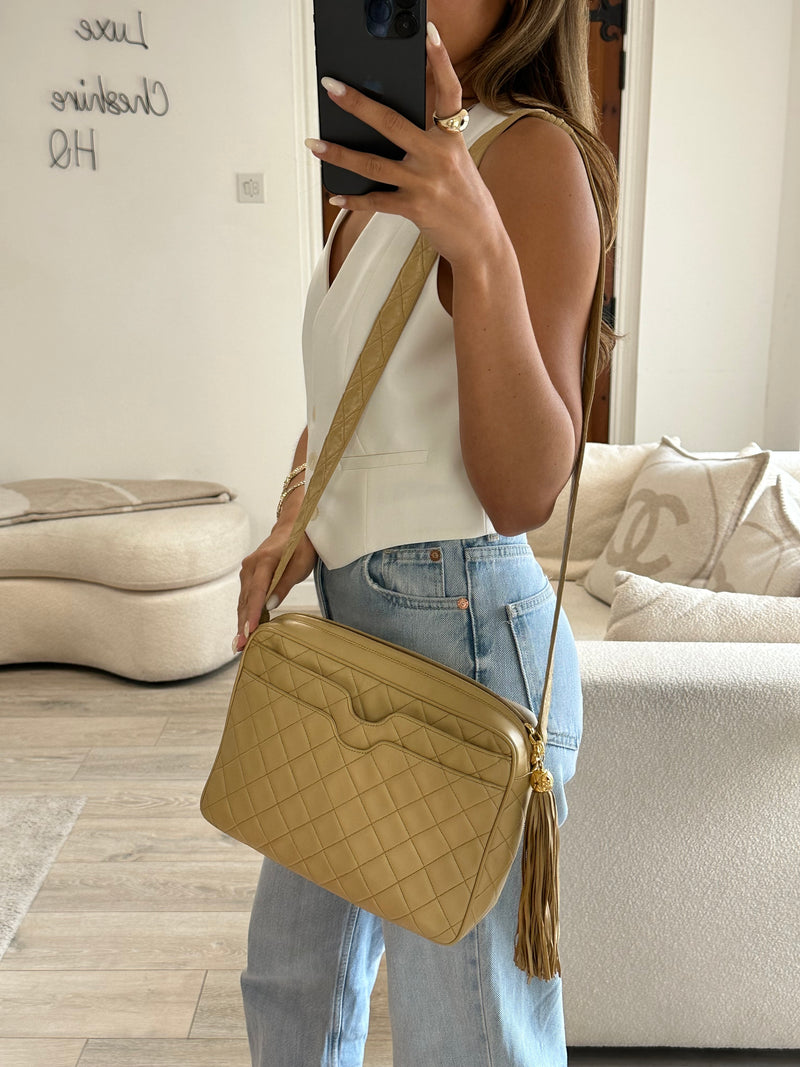 Chanel Vintage Quilted Camera Bag