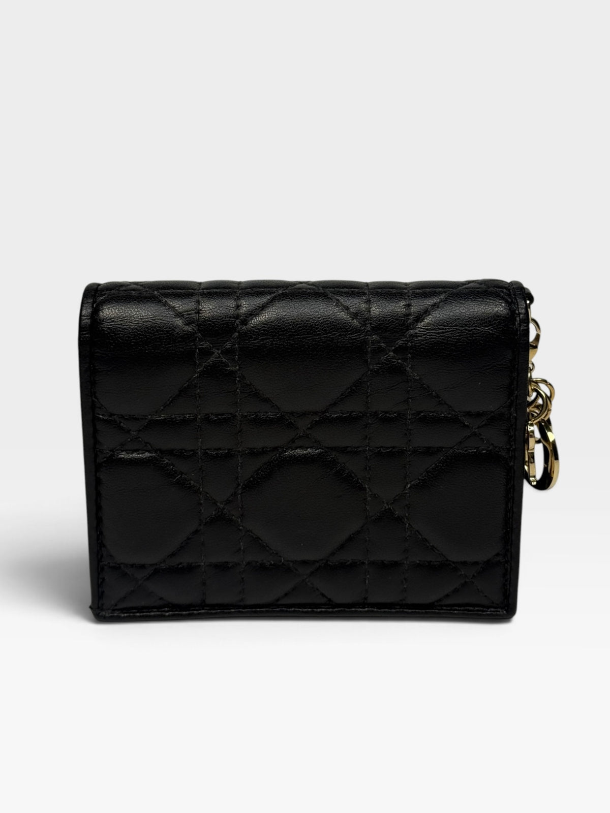 Christian Dior Mini Lady Gardenia Wallet. 100% authentic and pre loved in excellent condition. 