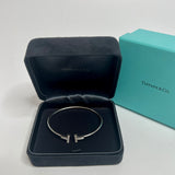Tiffany & Co Diamond T Wire Bracelet in 18kt White Gold