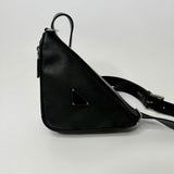 Prada Black Saffiano Leather Belt Bag