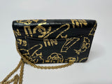 Chanel Calfskin 2.55 Graffiti Reissue Wallet On Chain