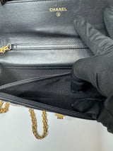 Chanel Calfskin 2.55 Graffiti Reissue Wallet On Chain
