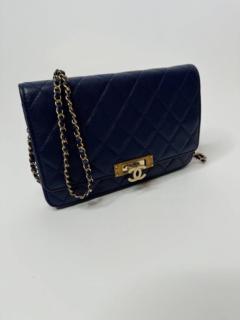Chanel Double CC Golden Cross Wallet On Chain