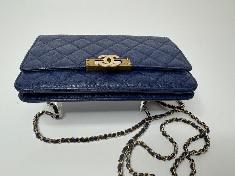 Chanel Double CC Golden Cross Wallet On Chain