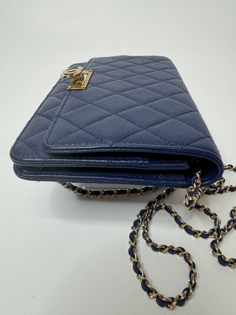 Chanel Double CC Golden Cross Wallet On Chain
