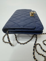Chanel Double CC Golden Cross Wallet On Chain