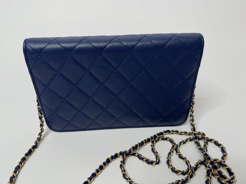 Chanel Double CC Golden Cross Wallet On Chain