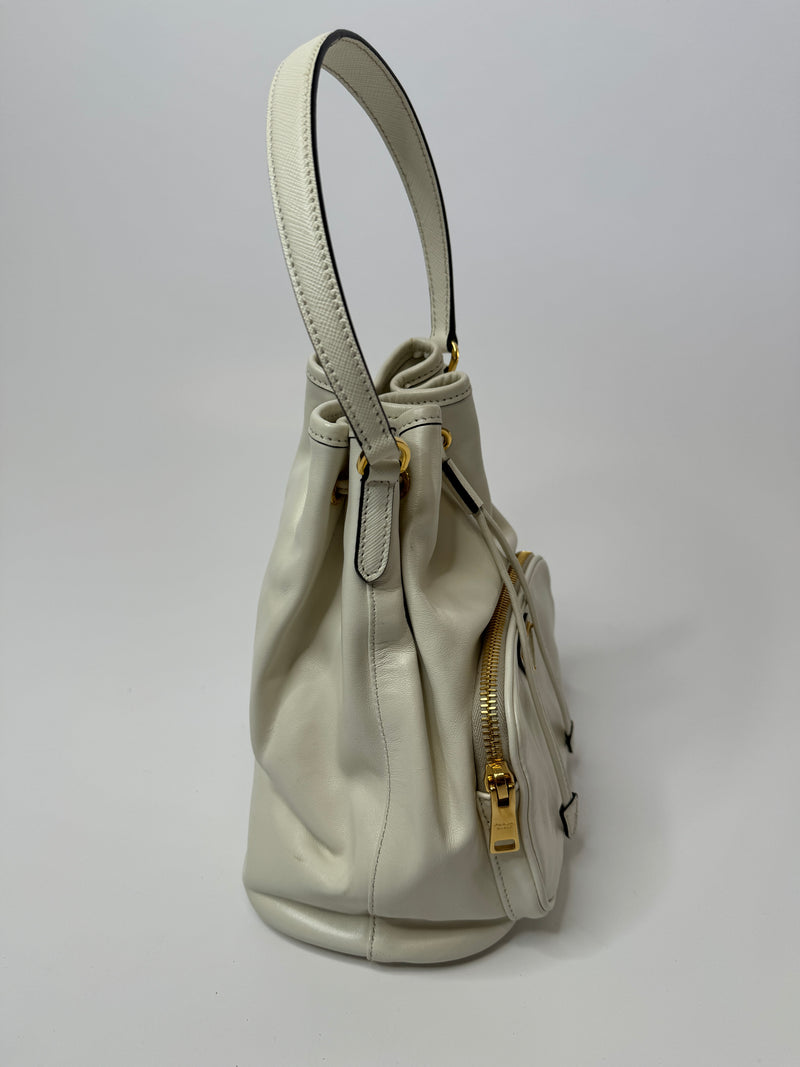 Prada Duet Small Bucket Bag