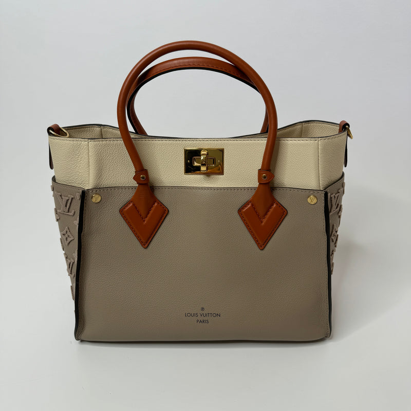 Louis Vuitton On My Side In Galet Grained Calf Leather