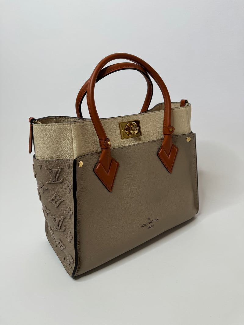Louis Vuitton On My Side In Galet Grained Calf Leather