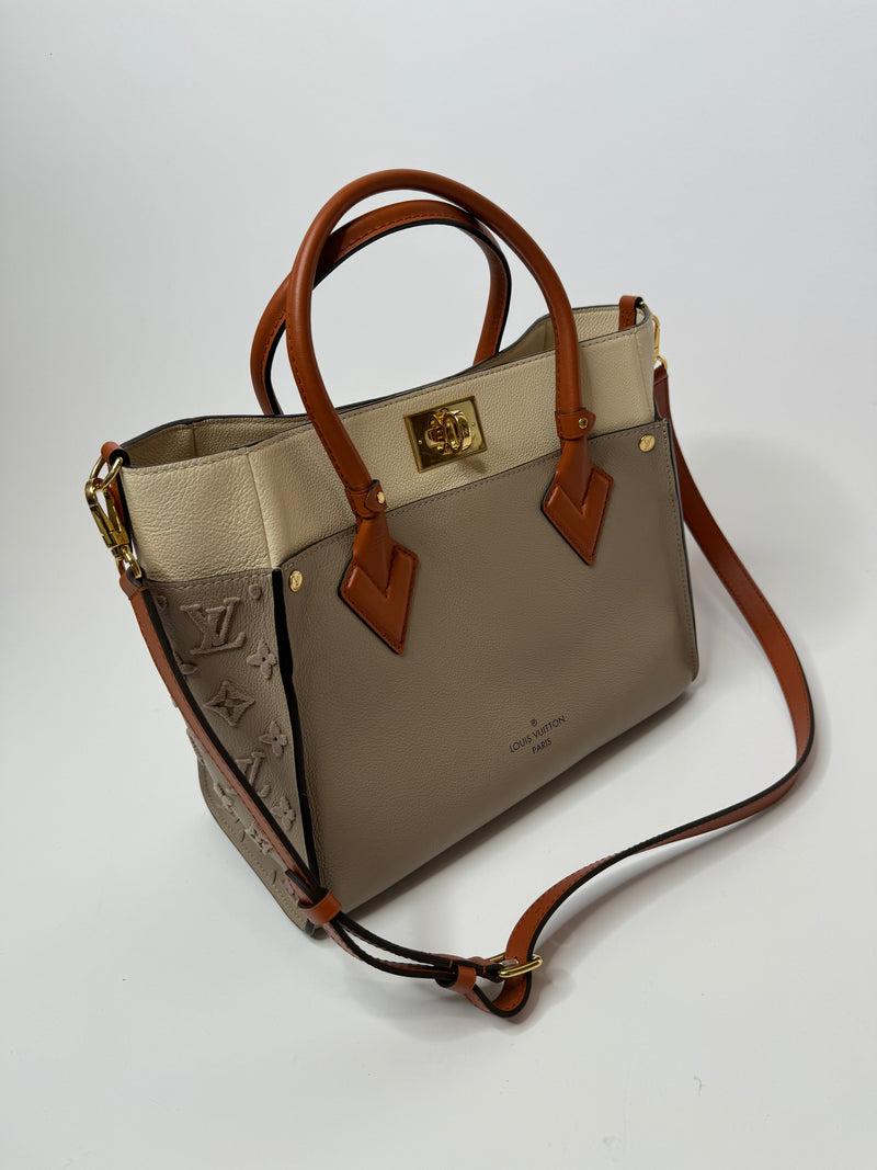 Louis Vuitton On My Side In Galet Grained Calf Leather