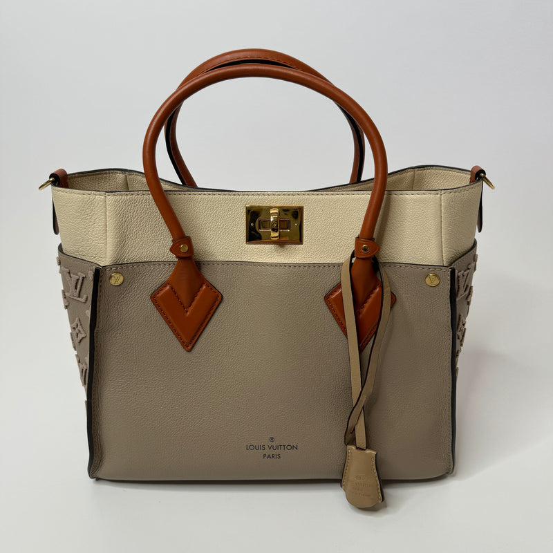 Louis Vuitton On My Side In Galet Grained Calf Leather