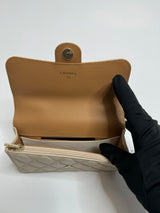 Chanel Top Handle Mini WOC Ecru/Beige Lambskin Gold Hardware 23P