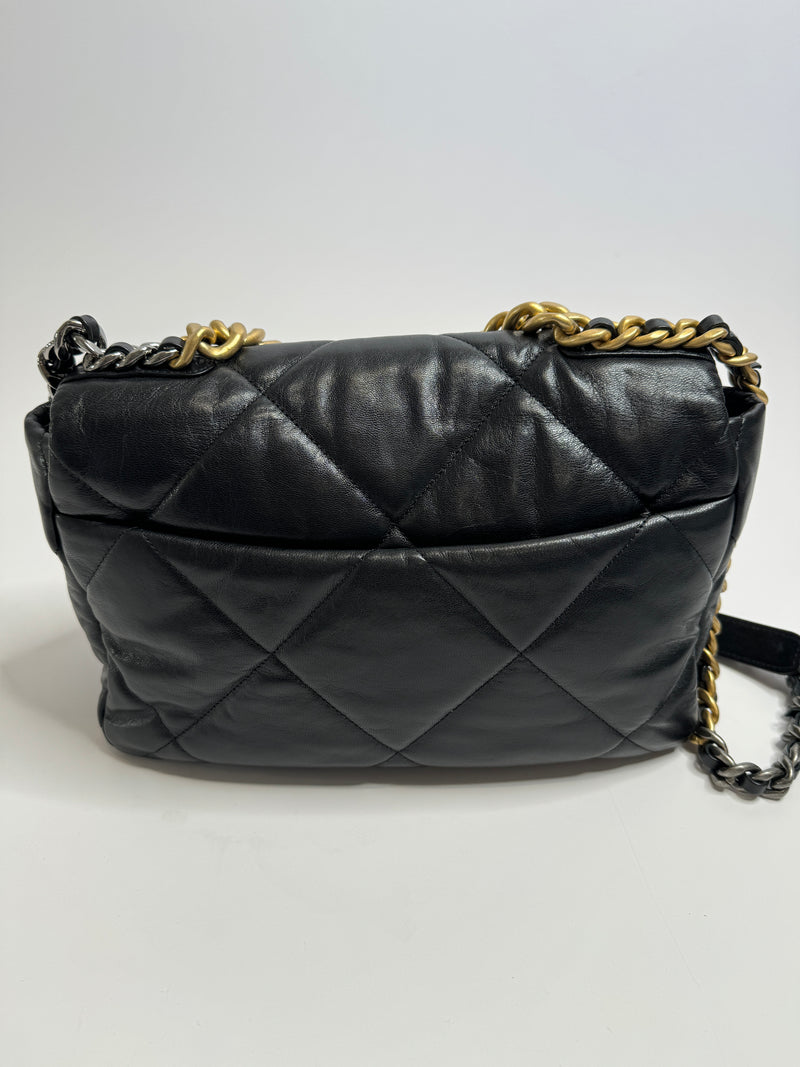 Chanel 19 Large In Goatskin Leather