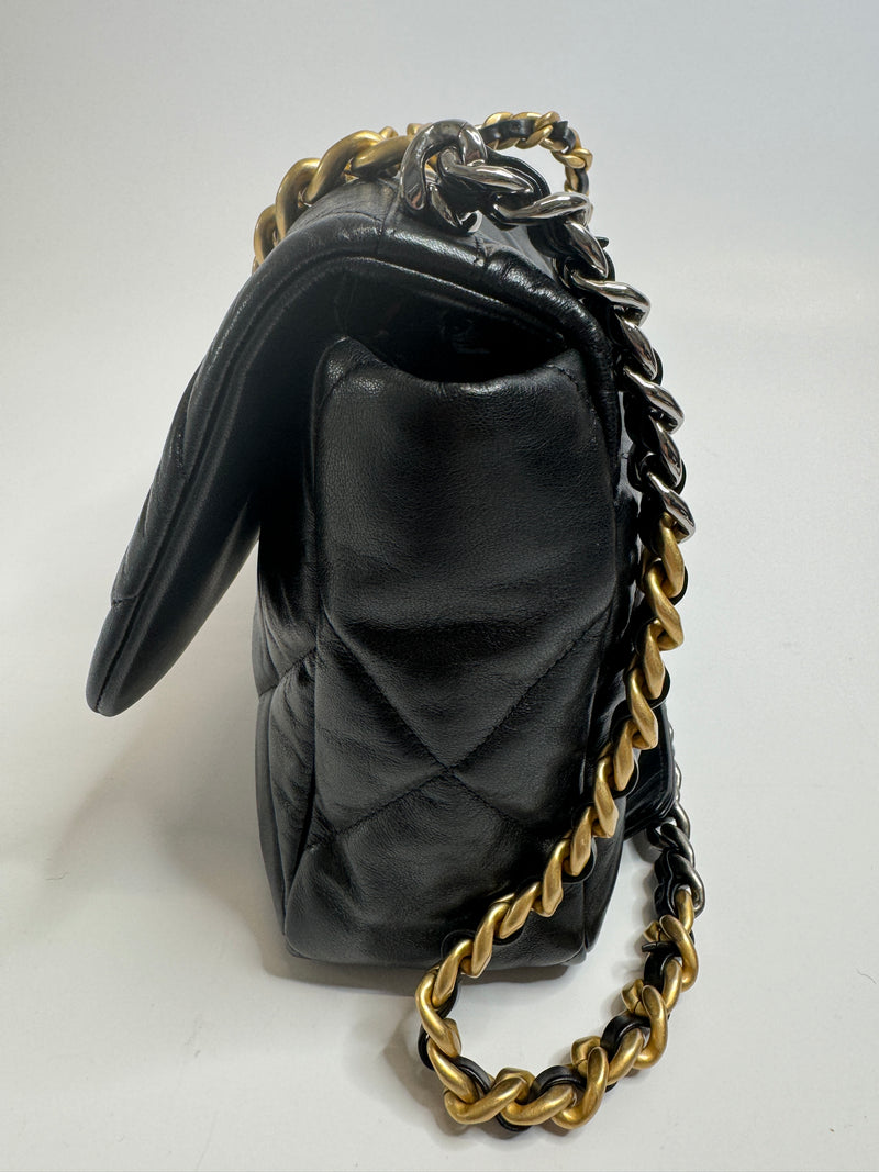 Chanel 19 Large In Goatskin Leather