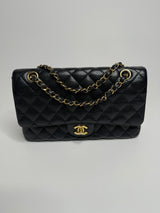 Chanel  Medium Classic Double Flap Caviar With Gold Hardware