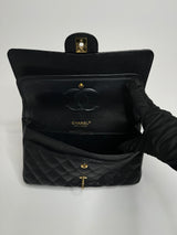 Chanel  Medium Classic Double Flap Caviar With Gold Hardware