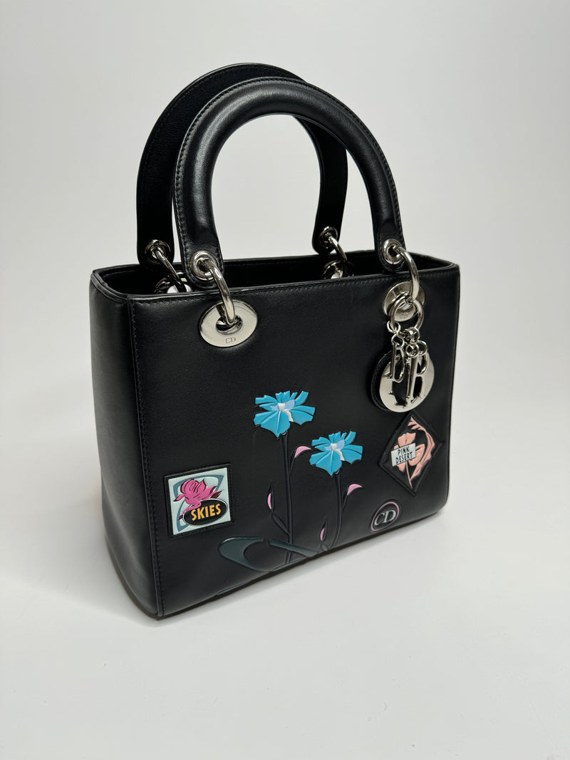 Christian Dior Medium Black Paradise Lady Dior