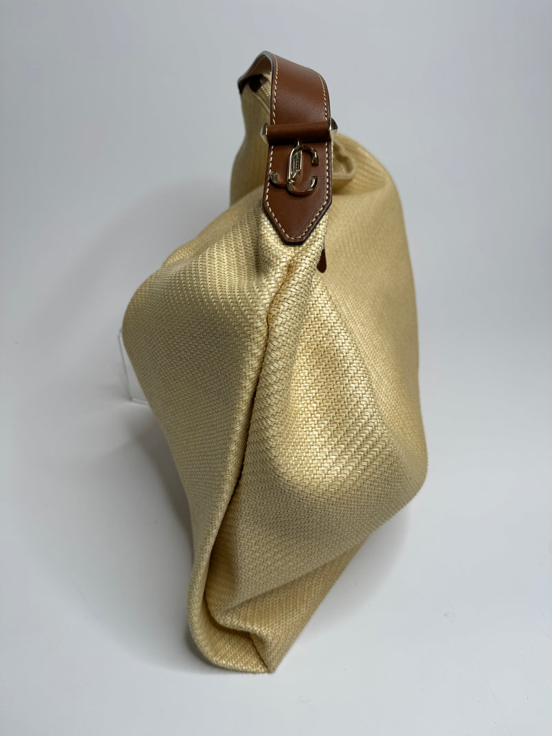 Jimmy Choo Ana Woven Shoulder Bag