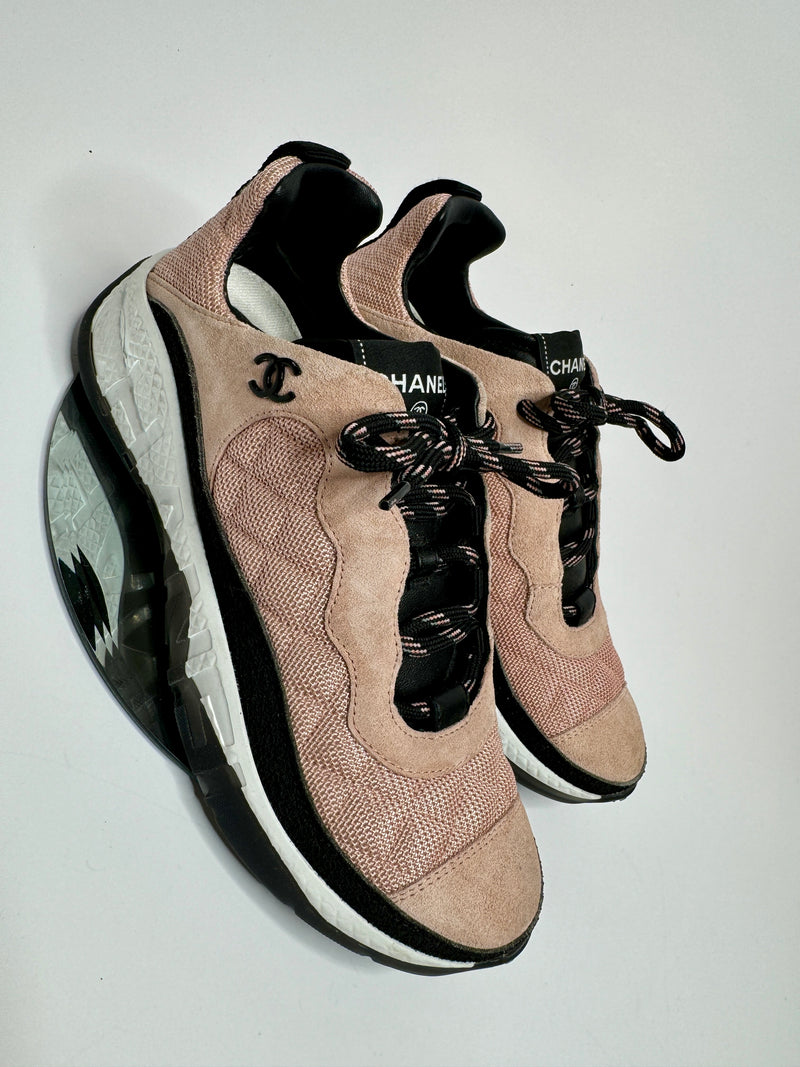 Chanel Fabric & Suede Calfskin Trainers  (40 /UK 7)