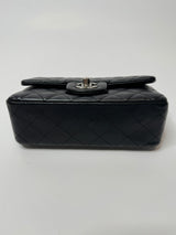 Chanel Mini Rectangle Flap Bag In Black Lambskin