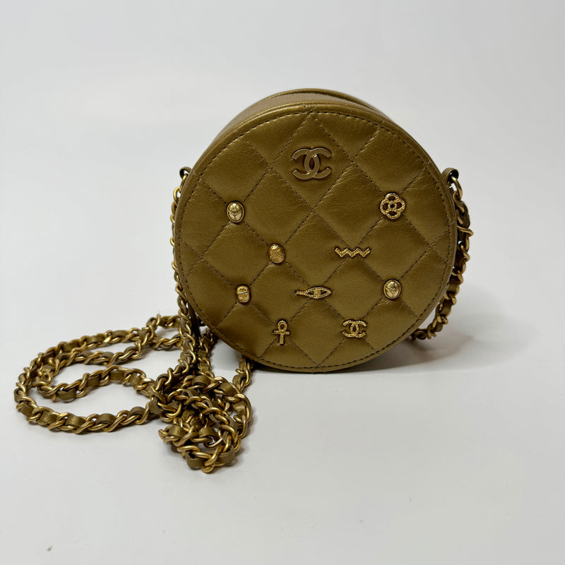 Chanel Gold Charm Vanity Bag